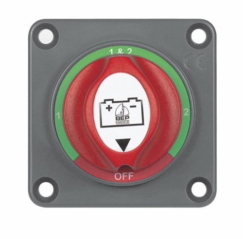 BEP Panel-Mounted Battery Mini Selector Switch, (Panelre szerelhetőed akkumulátor kapcsoló)