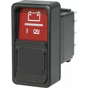 Picture 1/2 - Blue Sea Systems Switch Contura SPDT On-On Red, Guard