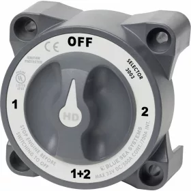 Picture 1/3 - Blue Sea Systems Switch Battery HD Series Selector 4 Position With AFD