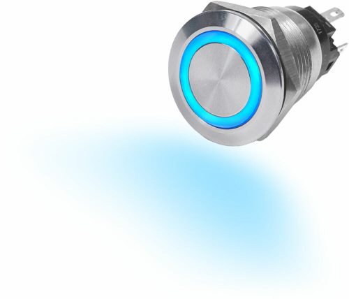 Blue Sea Systems Switch Button Stainless Steel 10A Off-On Blue  (5db)