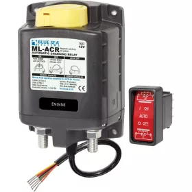Picture 1/4 -  Blue Sea Systems Solenoid ML 500A 12V ACR With Manual Control (incl 2146-BSS Swi