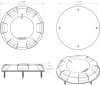 Lumitec Aurora Surface Mount Dome Light - White/Blue  (6db)
