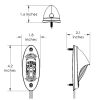 Lumitec Nautilus Piling Light, Bronze, WarmWhite/Spectrum  (Lámpa)