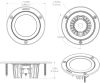 Lumitec Shadow Flush Mount LED Down Light - White  (1qty)