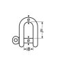 Marinetech D-shackle (10db/csomag)