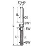 Marinetech Terminal with right thread