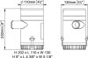 Marco UP3700 submersible pump 60.8 gpm, (Automata Bilge szivattyú, 230 liter/perc, 24V)