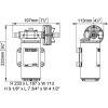 Marco UP12 bronze gear pump 9.5 gpm, (Bronz fogaskerekes szivattyú, 36 liter/perc, 12V)