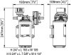Marco DP12/E 12/24V 6 bar Deck washing pump + electronic control, (Fedélzet mosó szivattyú + elektronikus vezérlés, 6 Bar, 12/24V )