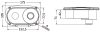 Osculati Elissa deck shower w/Tiger mixer PVC hose 2.5m