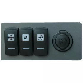   Philippi Watertight panel with 3 circuit breakers 10 A and socket 21 mm. - STV 714, (Vízzáró panel 3 megszakítóval)