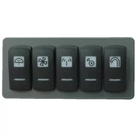   Philippi Watertight panel with 5 circuit breakers 10 A - STV 715, (Vízzáró panel 5 megszakítóval)