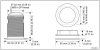 Raymarine CPT-S Bronze Conical HIGH CHIRP Through Hull 12° Angled Element Transducer, 10m