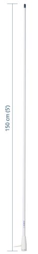 Scout KS-22 VHF fiberglass antenna 1,5 m (5′) length, (VHF üvegszálas antenna)