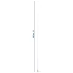   Scout KS-42 VHF fiberglass antenna 2,4 m (8′) length, (VHF üvegszálas antenna)