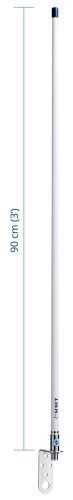 Scout KM-3 VHF fiberglass antenna 1,0 m (3.3') length, (VHF üvegszálas antenna)