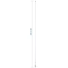   Scout KS-43 VHF fiberglass antenna 2,4 m (8′) length, (VHF üvegszálas antenna)