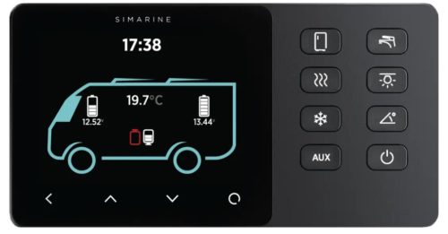 Simarine VIA Control Panel - 8 Buttons (8 gombos)